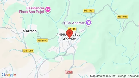 Houses for rent i Andratx - kort over placeringen