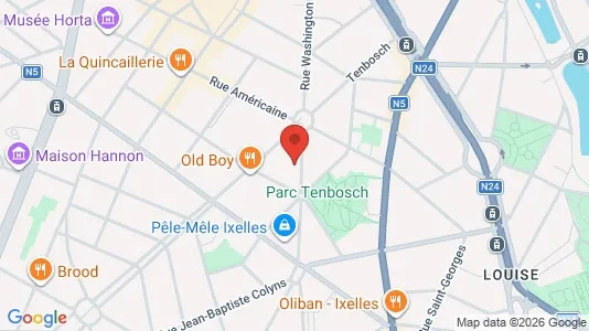 Apartments for rent i Brussels Elsene - kort over placeringen