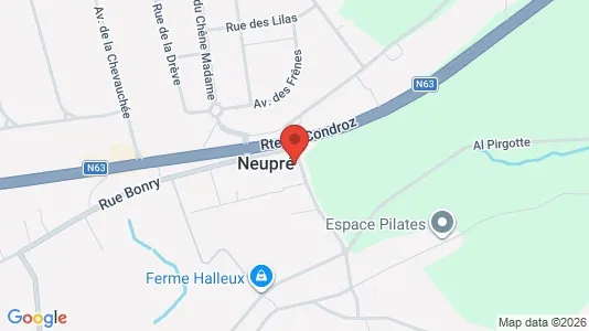 Apartments for rent i Neupré - kort over placeringen