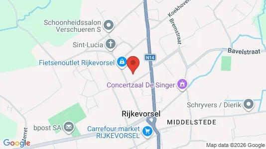 Apartments for rent i Rijkevorsel - kort over placeringen