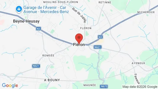 Houses for rent i Fléron - kort over placeringen