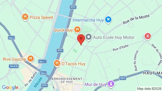 Apartments for rent i Hoei - kort over placeringen