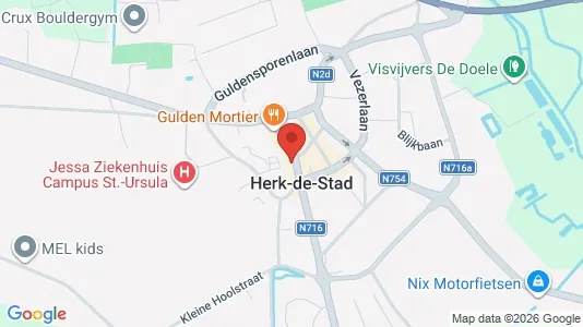 Apartments for rent i Herk-de-Stad - kort over placeringen