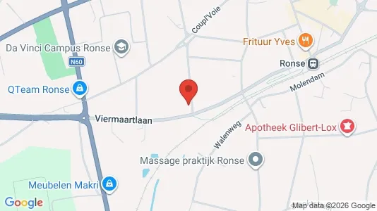Apartments for rent i Ronse - kort over placeringen