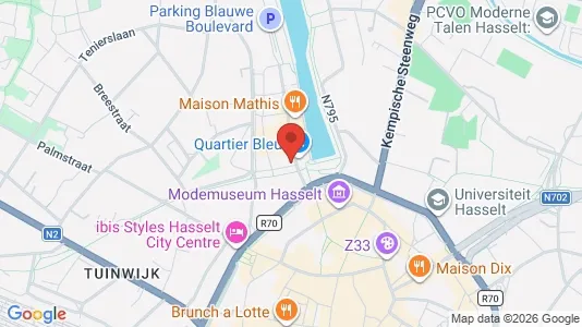 Apartments for rent i Hasselt - kort over placeringen