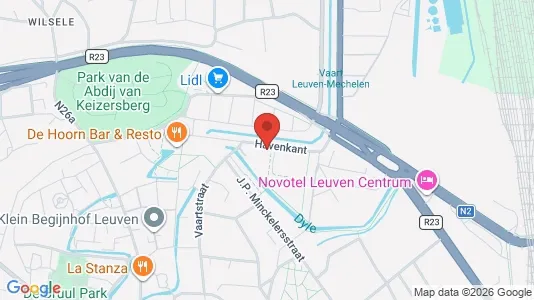 Apartments for rent i Leuven - kort over placeringen