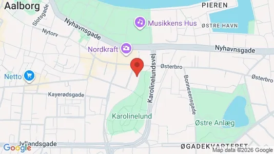 Apartments for rent i Aalborg Center - kort over placeringen