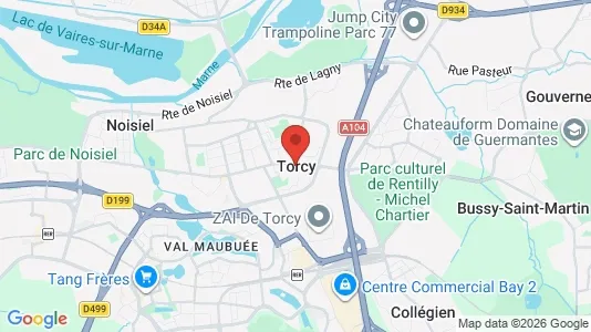 Houses for rent i Torcy - kort over placeringen