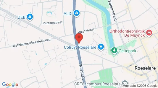 Apartments for rent i Roeselare - kort over placeringen