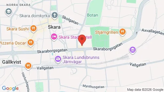 Apartments for rent i Skara - kort over placeringen