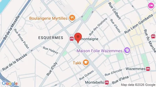 Apartments for rent i Lille - kort over placeringen