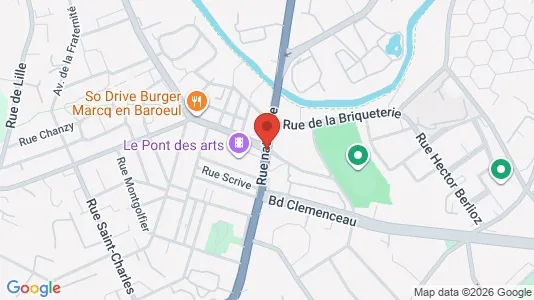 Apartments for rent i Lille - kort over placeringen
