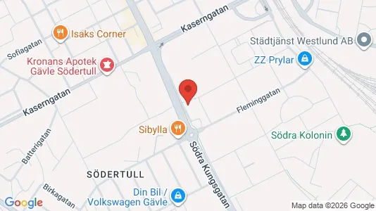 Apartments for rent i Gävle - kort over placeringen