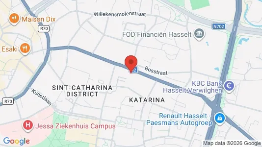 Apartments for rent i Hasselt - kort over placeringen