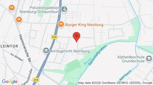 Apartments for rent i Nienburg/Weser - kort over placeringen