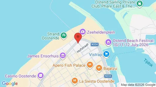 Apartments for rent i Oostende - kort over placeringen