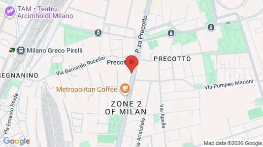 Apartments for rent i Milano Zona 2 - Stazione Centrale, Gorla, Turro, Greco, Crescenzago - kort over placeringen
