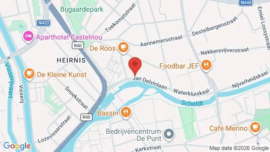 Rooms for rent i Stad Gent - kort over placeringen