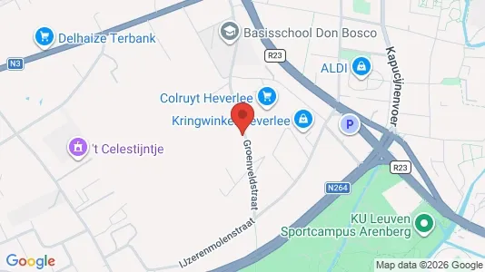 Apartments for rent i Leuven - kort over placeringen