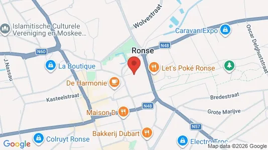 Apartments for rent i Ronse - kort over placeringen