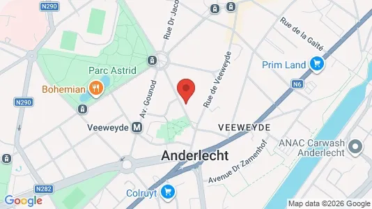 Apartments for rent i Brussels Anderlecht - kort over placeringen