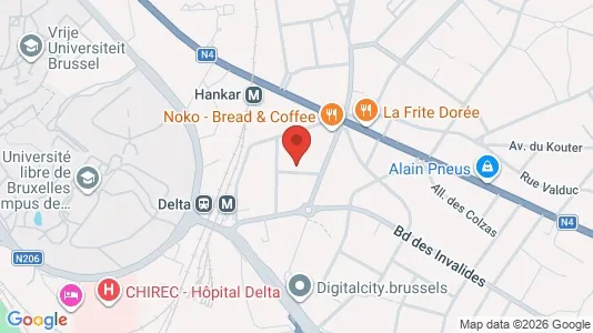 Apartments for rent i Brussels Oudergem - kort over placeringen