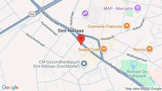 Apartments for rent i Sint-Niklaas - kort over placeringen