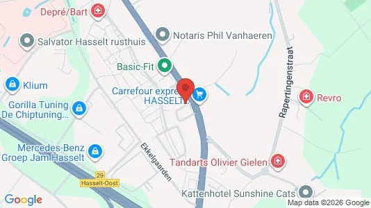 Apartments for rent i Hasselt - kort over placeringen