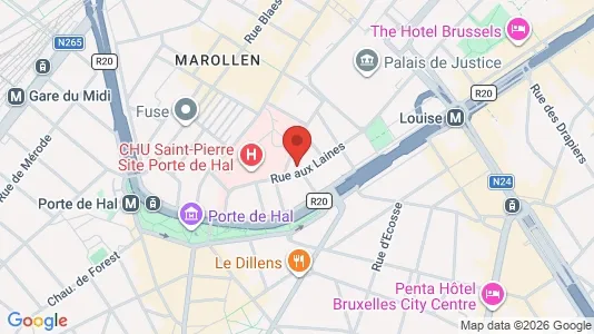 Apartments for rent i Brussels Sint-Gillis - kort over placeringen