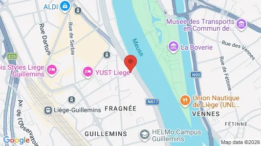 Apartments for rent i Luik - kort over placeringen
