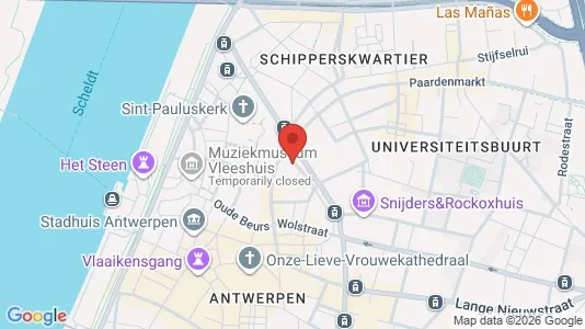 Apartments for rent i Stad Antwerp - kort over placeringen