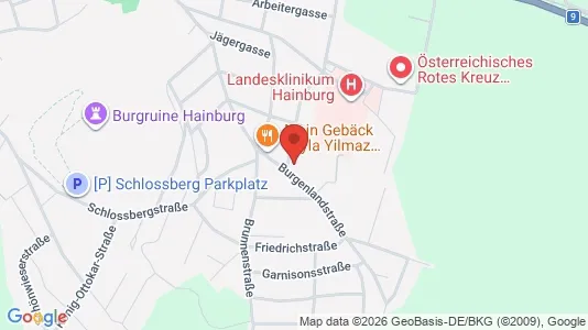 Apartments for rent i Hainburg an der Donau - kort over placeringen