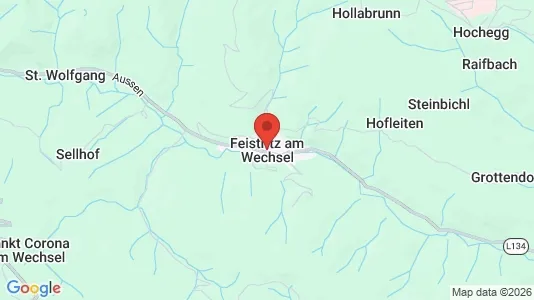 Apartments for rent i Feistritz am Wechsel - kort over placeringen
