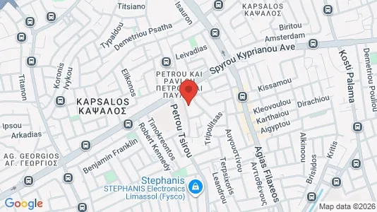 Apartments for rent i Limassol - kort over placeringen