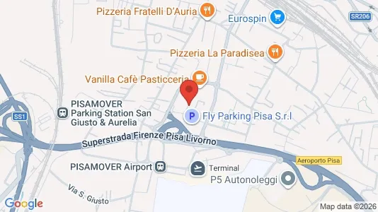 Rooms for rent i Pisa - kort over placeringen