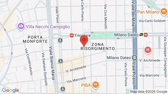 Apartments for rent i Milano Zona 1 - Centro storico - kort over placeringen