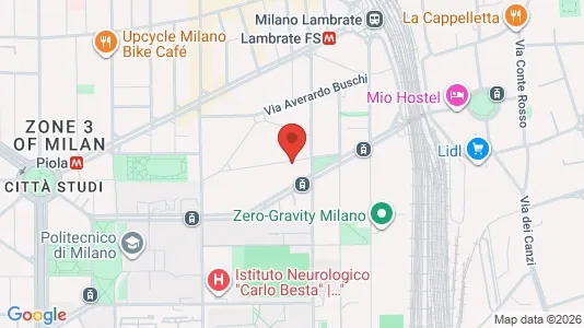 Apartments for rent i Milano Zona 3 - Porta Venezia, Città Studi, Lambrate - kort over placeringen