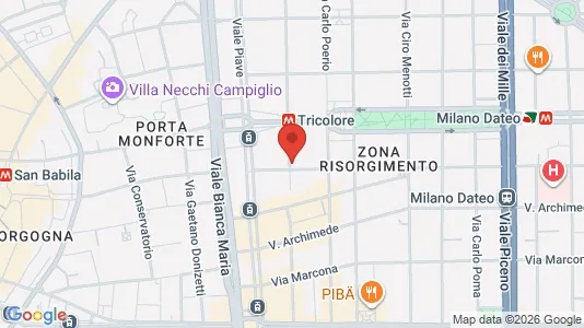 Apartments for rent i Milano Zona 1 - Centro storico - kort over placeringen