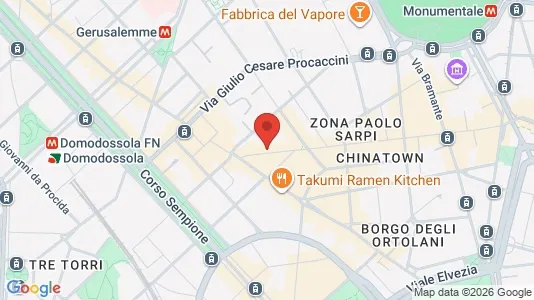 Apartments for rent i Milano Zona 1 - Centro storico - kort over placeringen