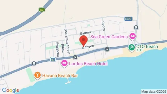 Apartments for rent i Pyla Touristiki Periochi - kort over placeringen