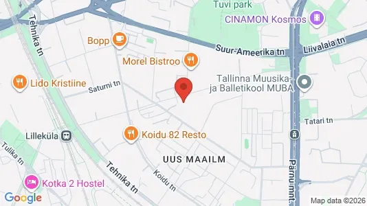Apartments for rent i Tallinn Kesklinna - kort over placeringen