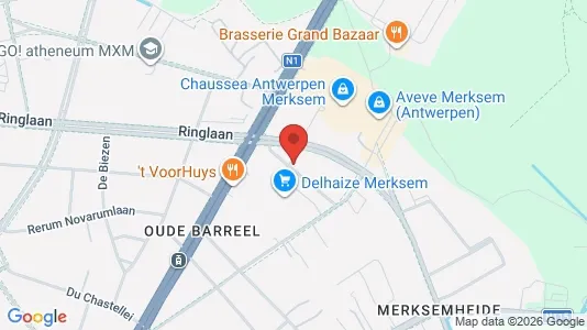 Apartments for rent i Antwerp Merksem - kort over placeringen