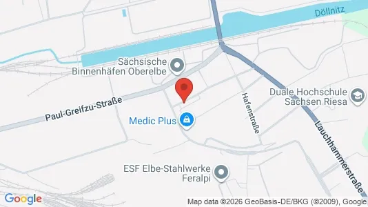 Apartments for rent i Meissen - kort over placeringen