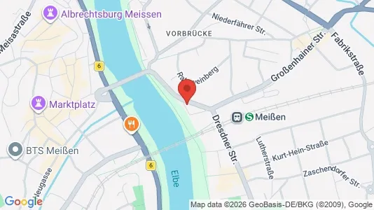 Apartments for rent i Meissen - kort over placeringen