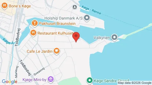 Apartments for rent i Køge - kort over placeringen