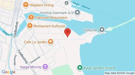 Apartments for rent i Køge - kort over placeringen