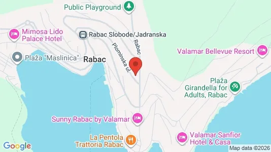 Apartments for rent i Labin - kort over placeringen