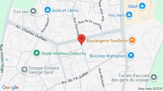 Apartments for rent i Lille - kort over placeringen