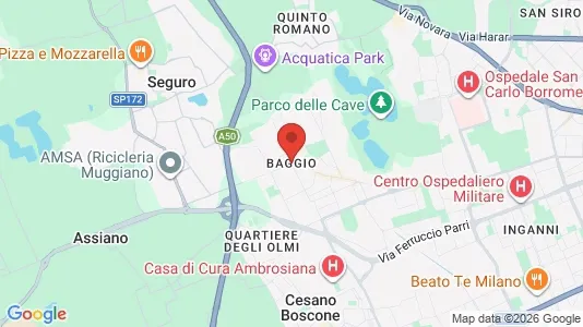 Apartments for rent i Milano Zona 7 - Baggio, De Angeli, San Siro - kort over placeringen