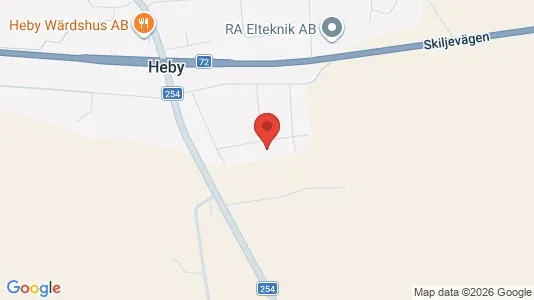 Apartments for rent i Heby - kort over placeringen